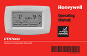 Honeywell RTH7600D Manual De Operación