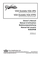Vox Giulietta VGA-3PS Manual Del Usuario