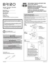 Brizo T70210-GLLHP Instrucciones De Montaje E Instalación