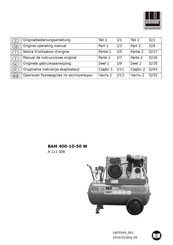 Schneider Airsystems BAM 400-10-50 W Manual De Instrucciones