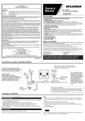 Sylvania 6432TE Manual Del Propietário