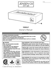 Jensen RealFlame 1590LP-CBN Manual Del Propietário