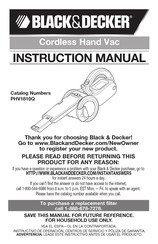 Black and Decker PHV1810Q Manual De Instrucciones