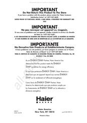 Haier ESD212 Manual Del Usuario