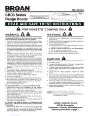 Broan CBD3 Serie Manual De Instrucciones