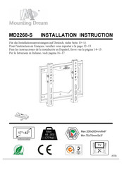 Mounting Dream MD2268-S Instrucciones De La Instalación