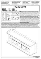 Forma Ideale UP 01038 Instrucciones De Montaje