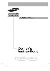 Samsung PL-50C71HDP Manual De Instrucciones