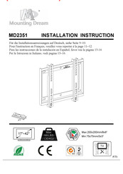 Mounting Dream MD2351 Instrucciones De La Instalación