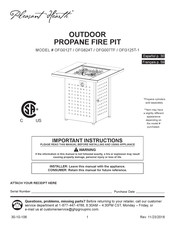 Pleasant Hearth OFG012T Manual Del Usuario