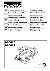 Makita DSS610RFJ Manual De Instrucciones