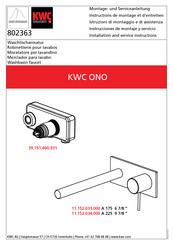 KWC ONO 39.151.400.931 Instrucciones De Montaje