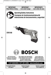 Bosch CRS180B Instrucciones De Funcionamiento Y Seguridad