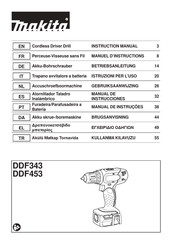 Makita DDF453RYJ Manual De Instrucciones