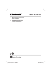 EINHELL TE-CD 18 Li-BL Solo Manual De Instrucciones Original
