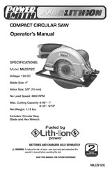 POWER SMITH MAg Lith-Ion MLCS12C Manual De Operario