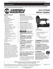 Campbell Hausfeld SB660000 Manual De Instrucciones De Operación
