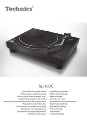 Technics SL-100C Instrucciones De Funcionamiento