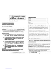 American Gardener ReadyHedger RH36 Manual De Instrucciones