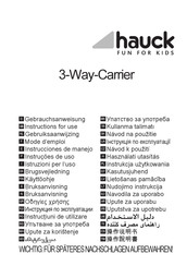 Hauck 3-Way-Carrier Nstrucciones De Manejo