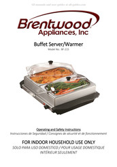 Brentwood Appliances BF-215 Manual De Instrucciones