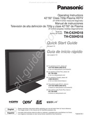 Panasonic TH-C50HD18 Guia De Inicio Rapido