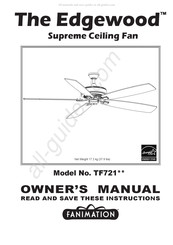 Fanimation The Edgewood TF721 Serie Manual Del Propietário