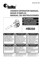 RedMax HB250 Manual De Instrucciones