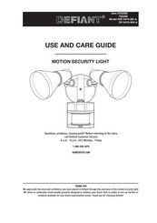 Defiant 703499 Guía De Uso Y Cuidado