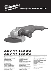 Milwaukee Heavy Duty AGV 17-180 XC Manual Original