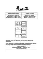 Avanti FF18B3S Manual De Instrucciones