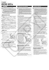 Canon EOS 60Da Instrucciones