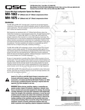 QSC MH-1063 Manual De Instrucciones