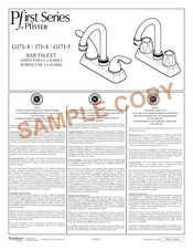 Pfister Pfirst Serie Instrucciones De Montaje