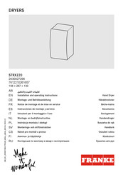 Franke STRX220 Instrucciones De Montaje Y Servicio