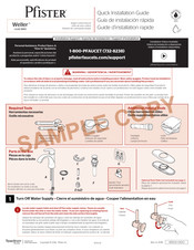 Pfister Weller LG42-WR0 Guía De Instalación Rápida