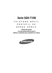 Samsung SGH-T109 Serie Manual Del Usuario