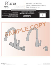 Pfister Lima F-529-6LM Guía De Mantenimiento Y Cuidado