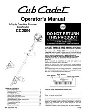 Cub Cadet CC2090 Manual Del Operador