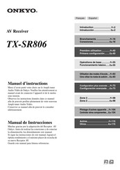 Onkyo TX-SR806 Manual De Instrucciones