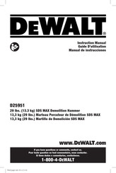 DeWalt D25951K Manual De Instrucciones