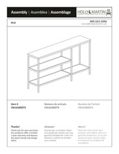 HOLLY & MARTIN CM165800TX Instrucciones De Asamblea