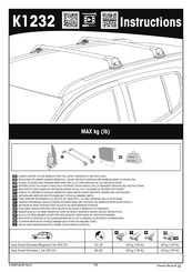 Yakima K1232 Instrucciones