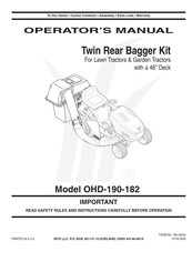 MTD OHD-190-182 Manual Del Operador