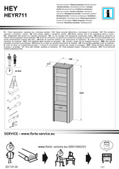 Forte HEYR711 Instrucciones De Montaje