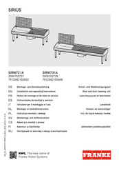 Franke SIRIUS SIRW721A Instrucciones De Montaje Y Servicio