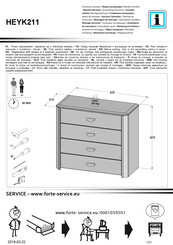 Forte HEYK211 Instrucciones De Montaje