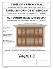 Yardistry YM11811 Instrucciones De Instalación Y  Operación