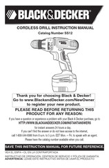 Black and Decker SS12C Manual De Instrucciones