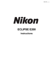 Nikon ECLIPSE E200 Manual De Instrucciones